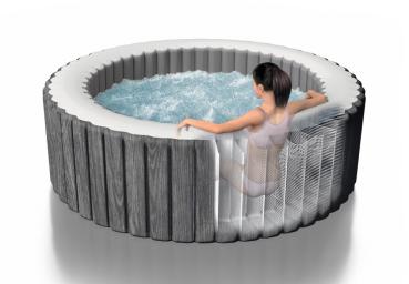 Preview: Steinbach Whirlpool Ø 216 x 71 cm PureSpa Greywood Deluxe